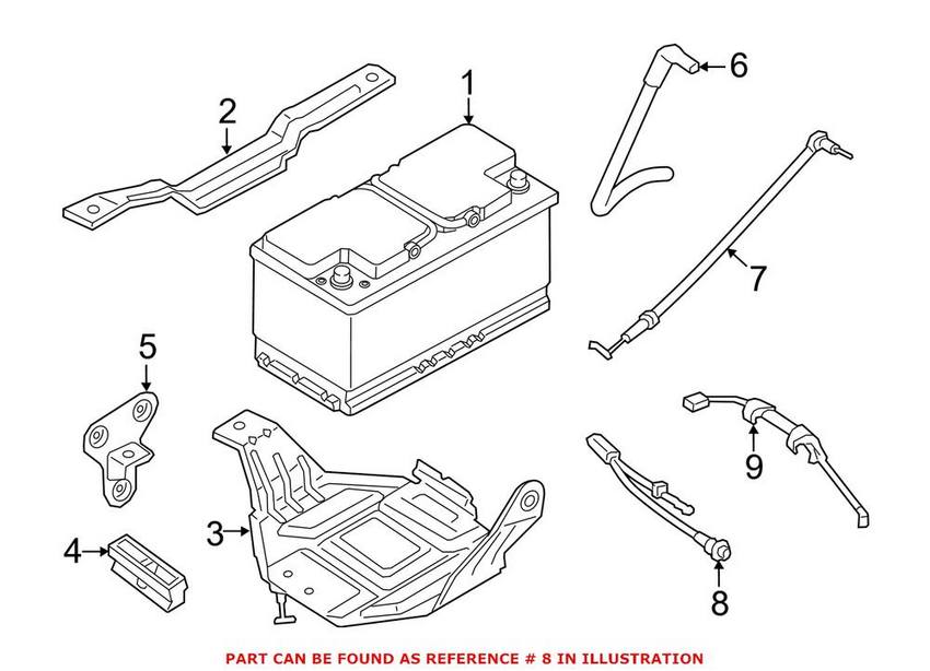 BMW Battery Cable 61129391187